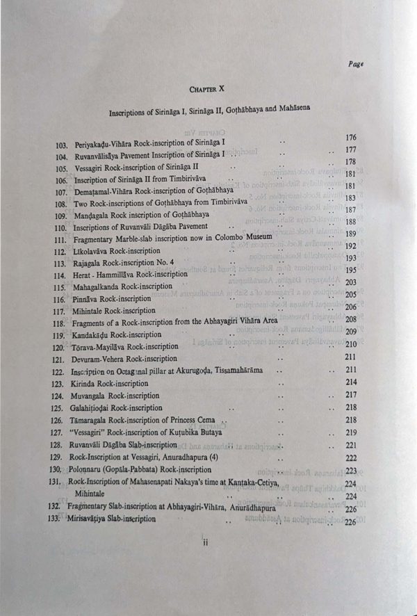 Inscriptions of Ceylon - Volume II - Part II - Late Brahmi Inscriptions - Senarat Paranavitana